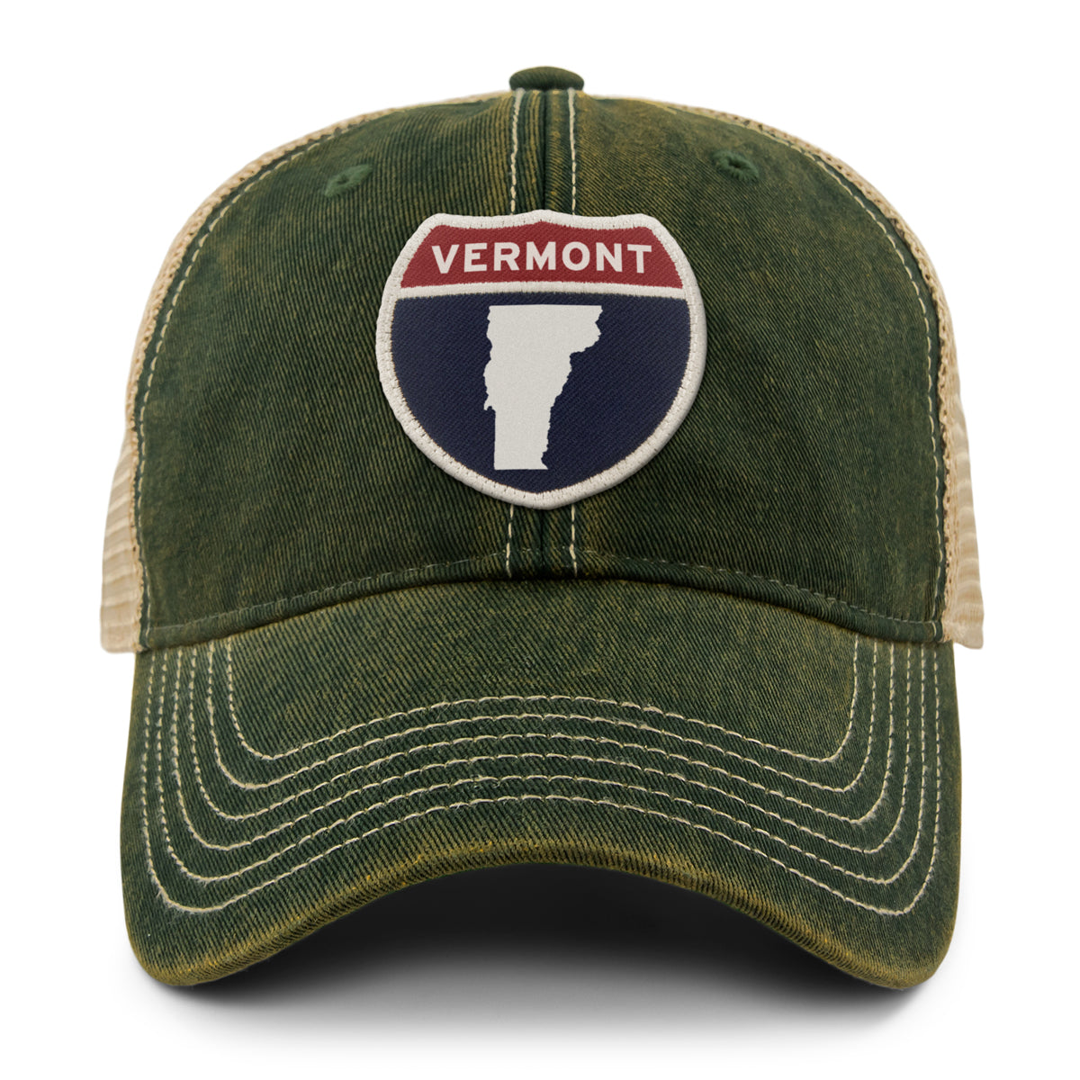 Vermont Interstate Patch Dirty Water Trucker Hat - Chowdaheadz