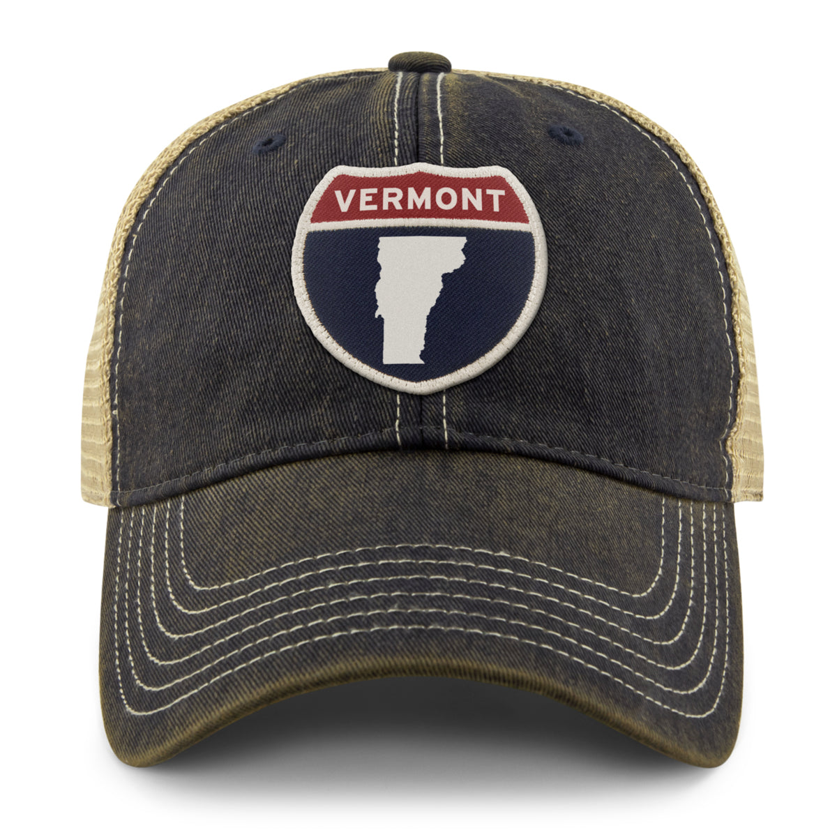 Vermont Interstate Patch Dirty Water Trucker Hat - Chowdaheadz