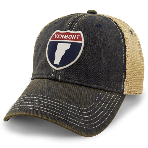 Vermont Interstate Patch Dirty Water Trucker Hat - Chowdaheadz