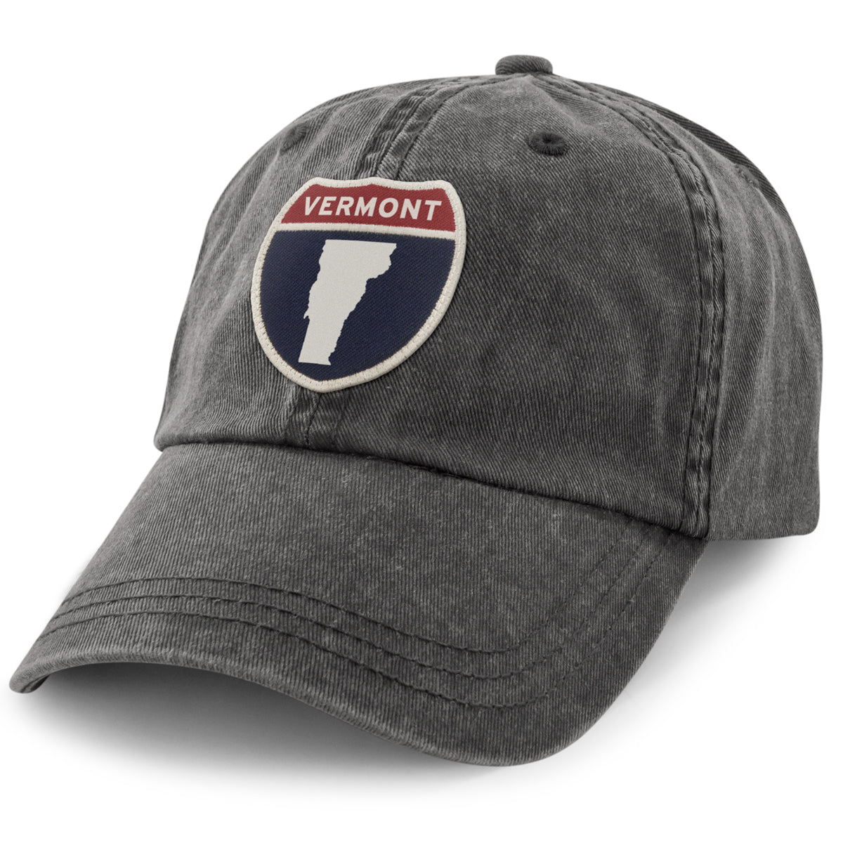 Vermont Interstate Sign Washed Dad Hat - Chowdaheadz