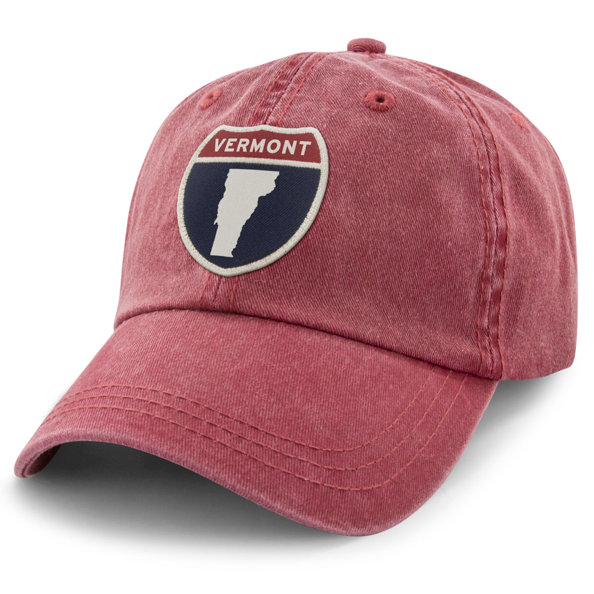 Vermont Interstate Sign Washed Dad Hat - Chowdaheadz