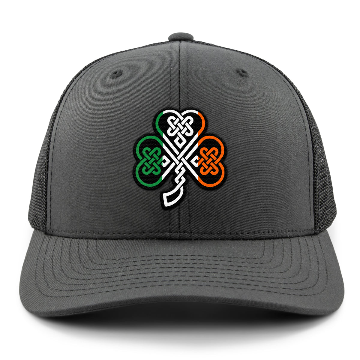 Irish Knot Shamrock Classic Snapback Trucker Hat - Chowdaheadz