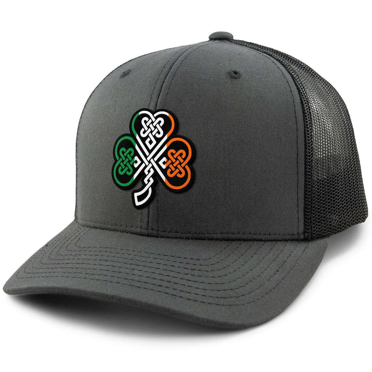 Irish Knot Shamrock Classic Snapback Trucker Hat - Chowdaheadz