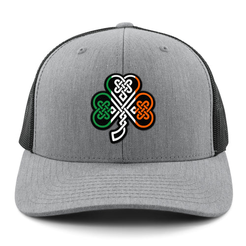 Irish Knot Shamrock Classic Snapback Trucker Hat - Chowdaheadz