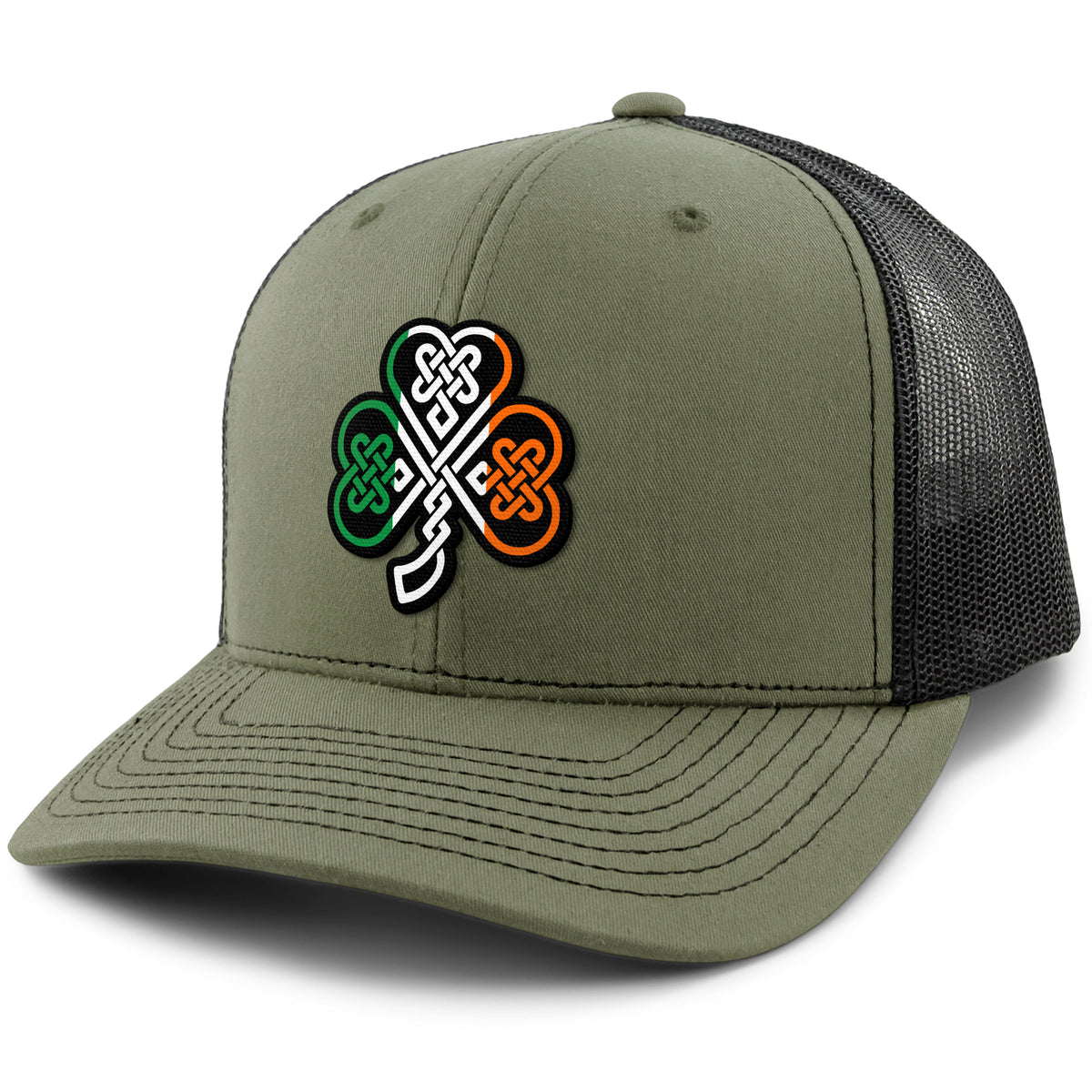 Irish Knot Shamrock Classic Snapback Trucker Hat - Chowdaheadz
