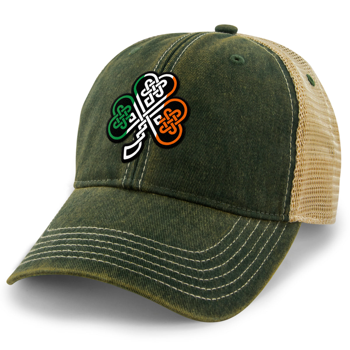 Irish Knot Shamrock Dirty Water Trucker Hat - Chowdaheadz