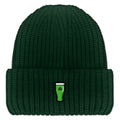 Mini Shamrock Green Beer Glass Chunky Knit Winter Hat - Chowdaheadz