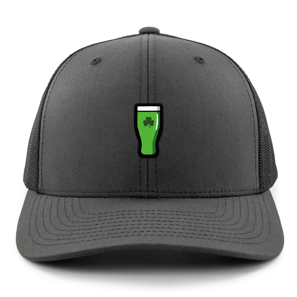 Mini Shamrock Green Beer Glass Classic Snapback Trucker Hat - Chowdaheadz