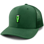 Mini Shamrock Green Beer Glass Classic Snapback Trucker Hat - Chowdaheadz
