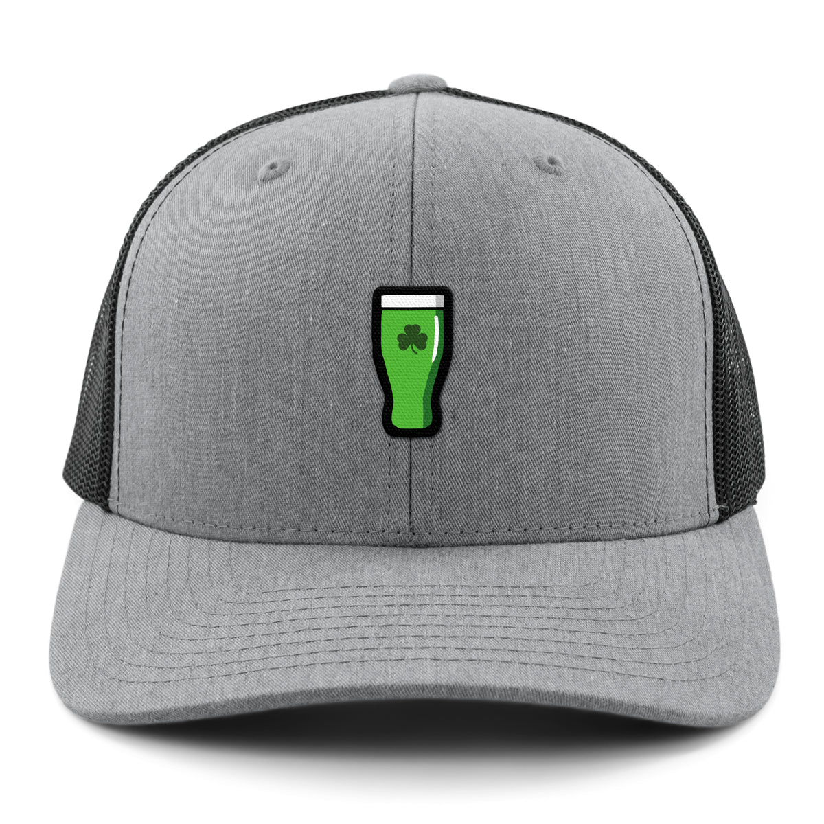 Mini Shamrock Green Beer Glass Classic Snapback Trucker Hat - Chowdaheadz
