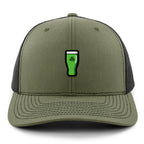 Mini Shamrock Green Beer Glass Classic Snapback Trucker Hat - Chowdaheadz