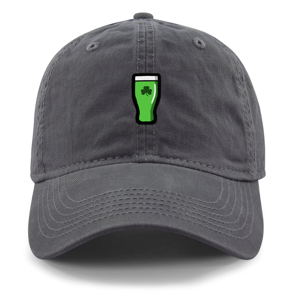 Mini Shamrock Green Beer Glass Dad Hat - Chowdaheadz