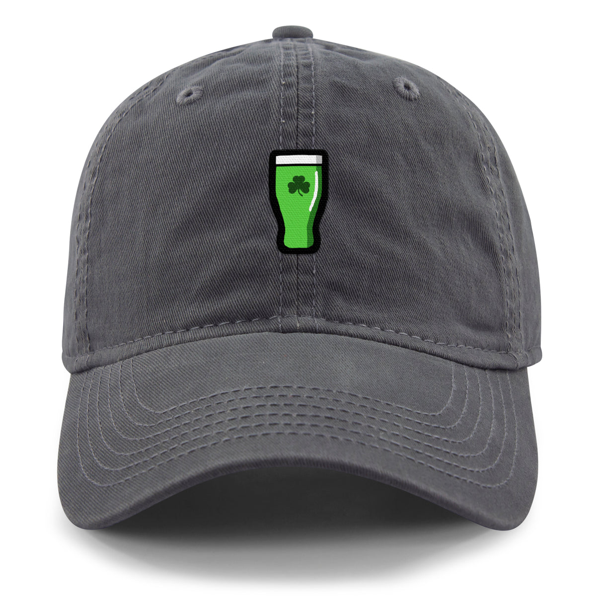 Mini Shamrock Green Beer Glass Dad Hat - Chowdaheadz