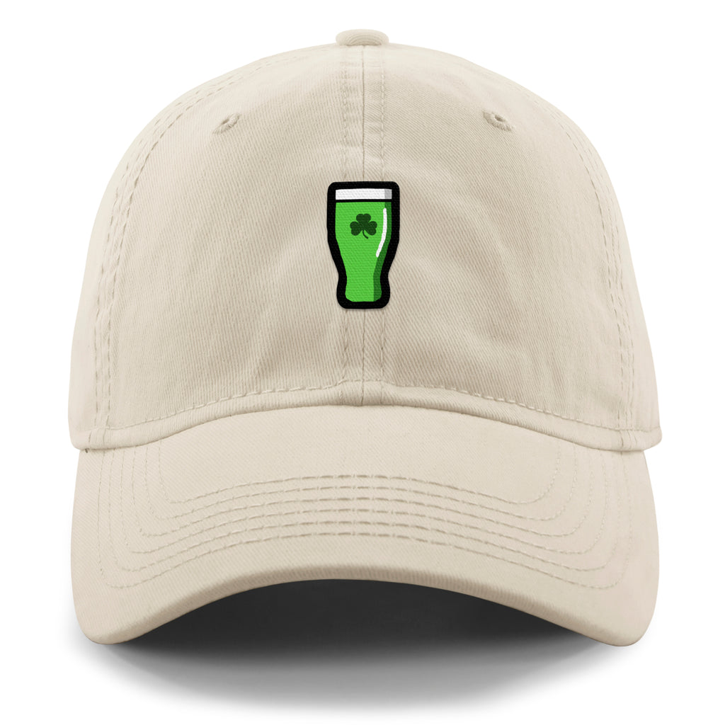 Mini Shamrock Green Beer Glass Dad Hat - Chowdaheadz