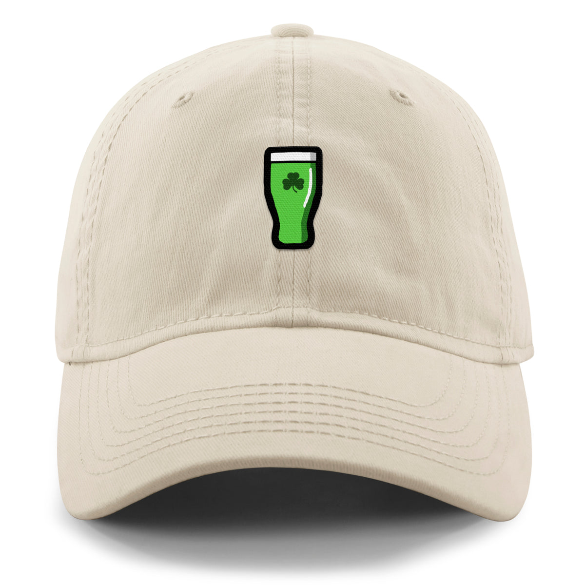 Mini Shamrock Green Beer Glass Dad Hat - Chowdaheadz