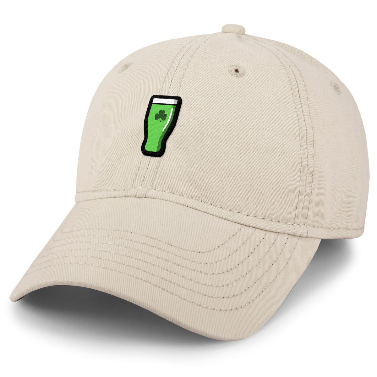 Mini Shamrock Green Beer Glass Dad Hat - Chowdaheadz