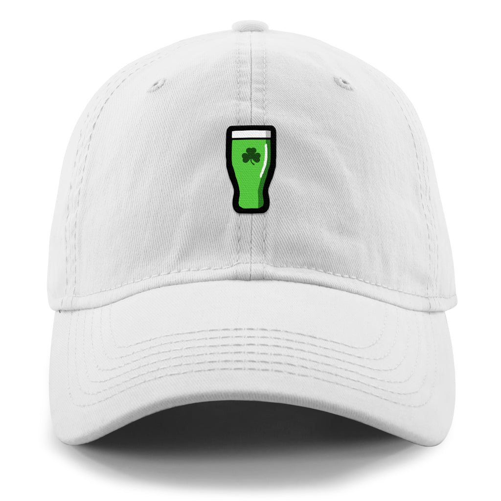 Mini Shamrock Green Beer Glass Dad Hat - Chowdaheadz
