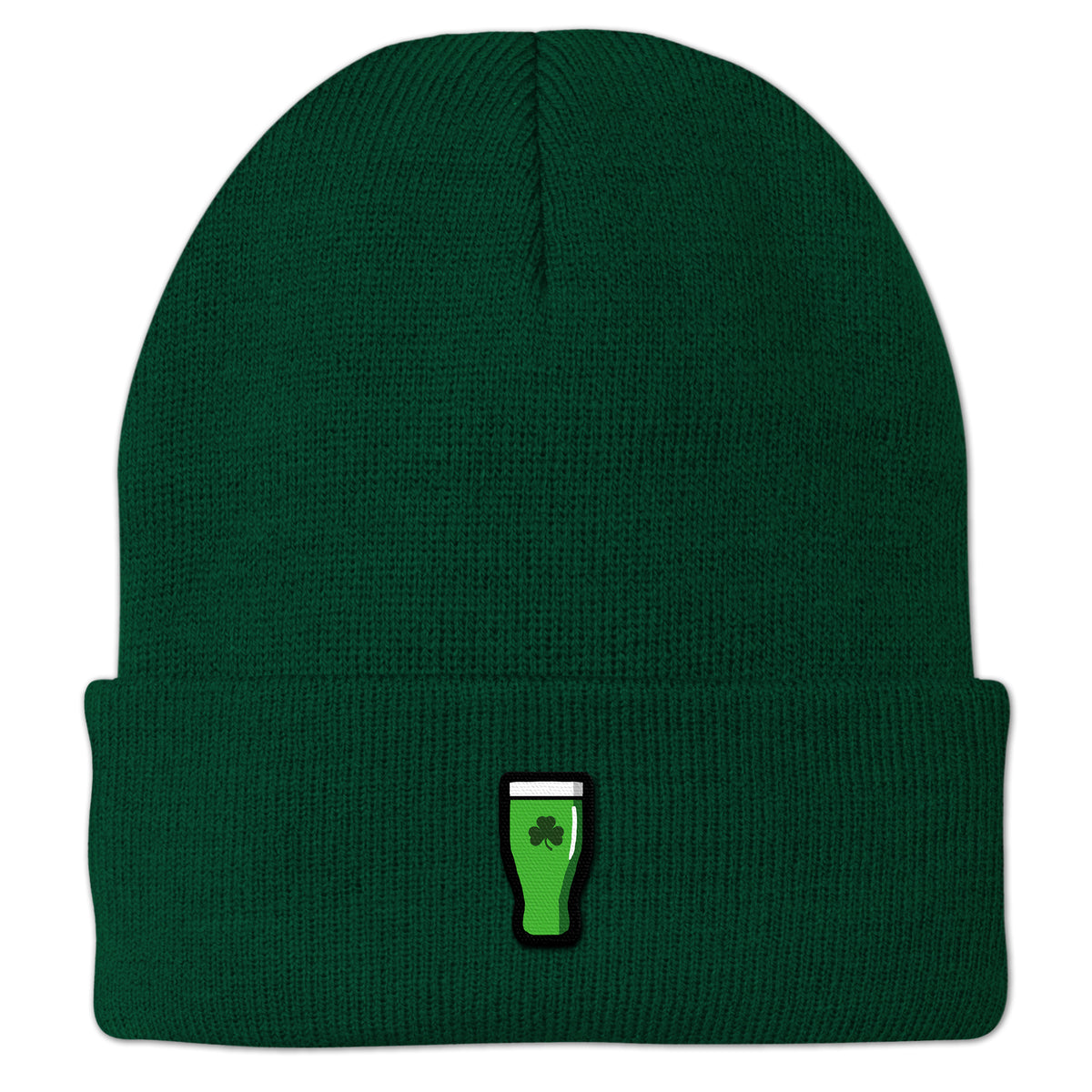 Mini Shamrock Green Beer Glass Cuff Knit - Chowdaheadz