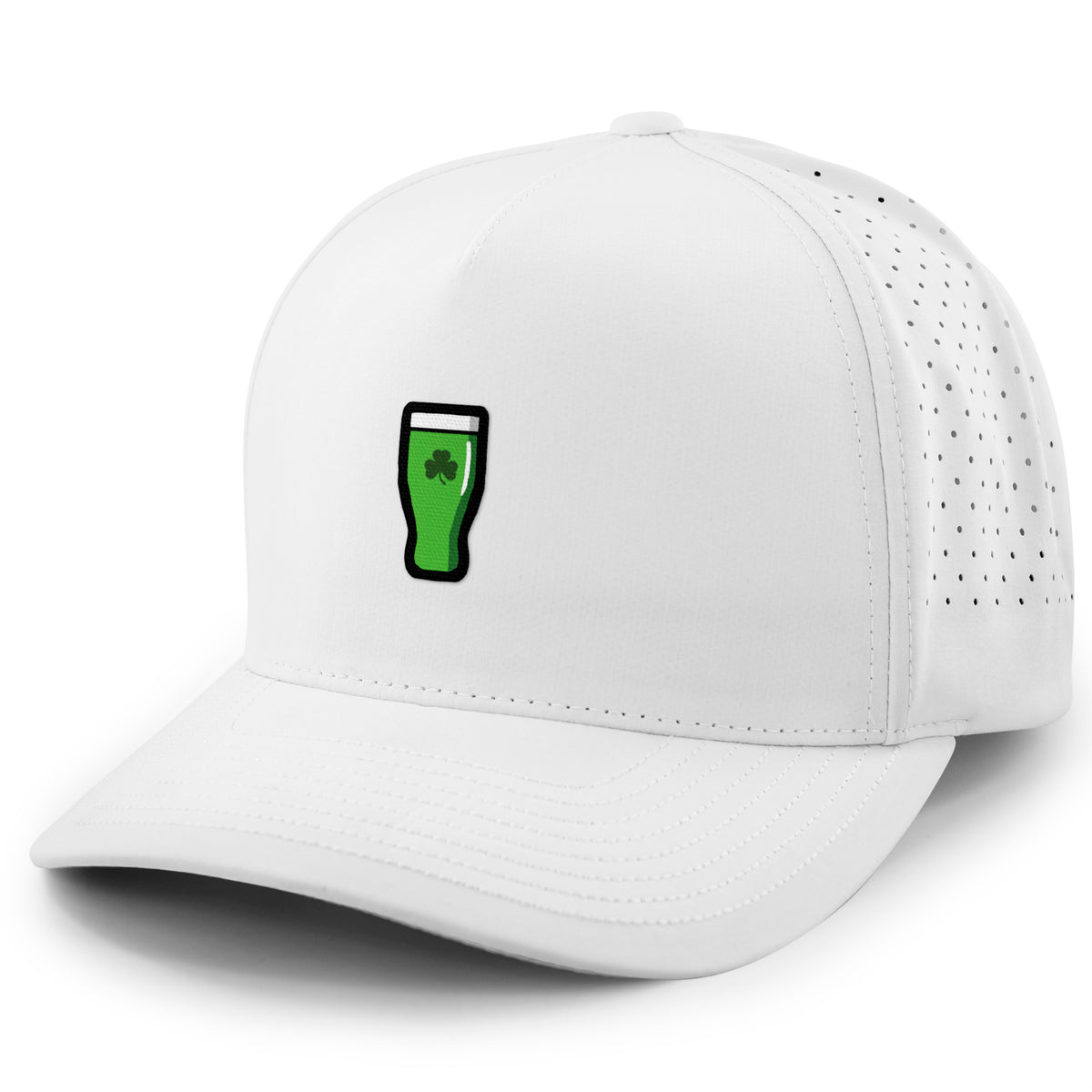 Mini Shamrock Green Beer Glass Performance Hat - Chowdaheadz