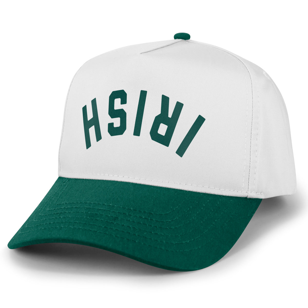 Irish Upside Down Arch Retro Snapback Hat - Chowdaheadz