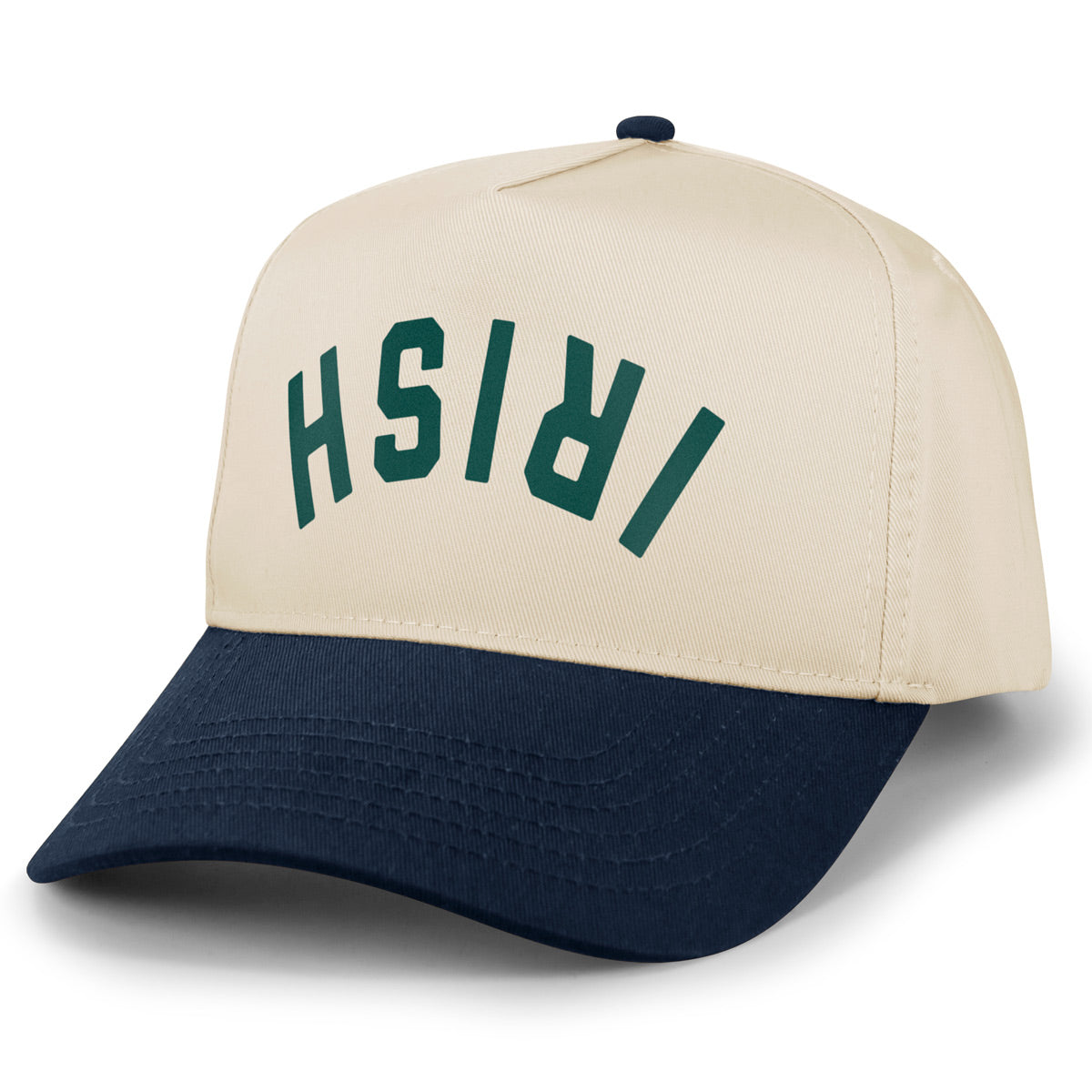 Irish Upside Down Arch Retro Snapback Hat - Chowdaheadz