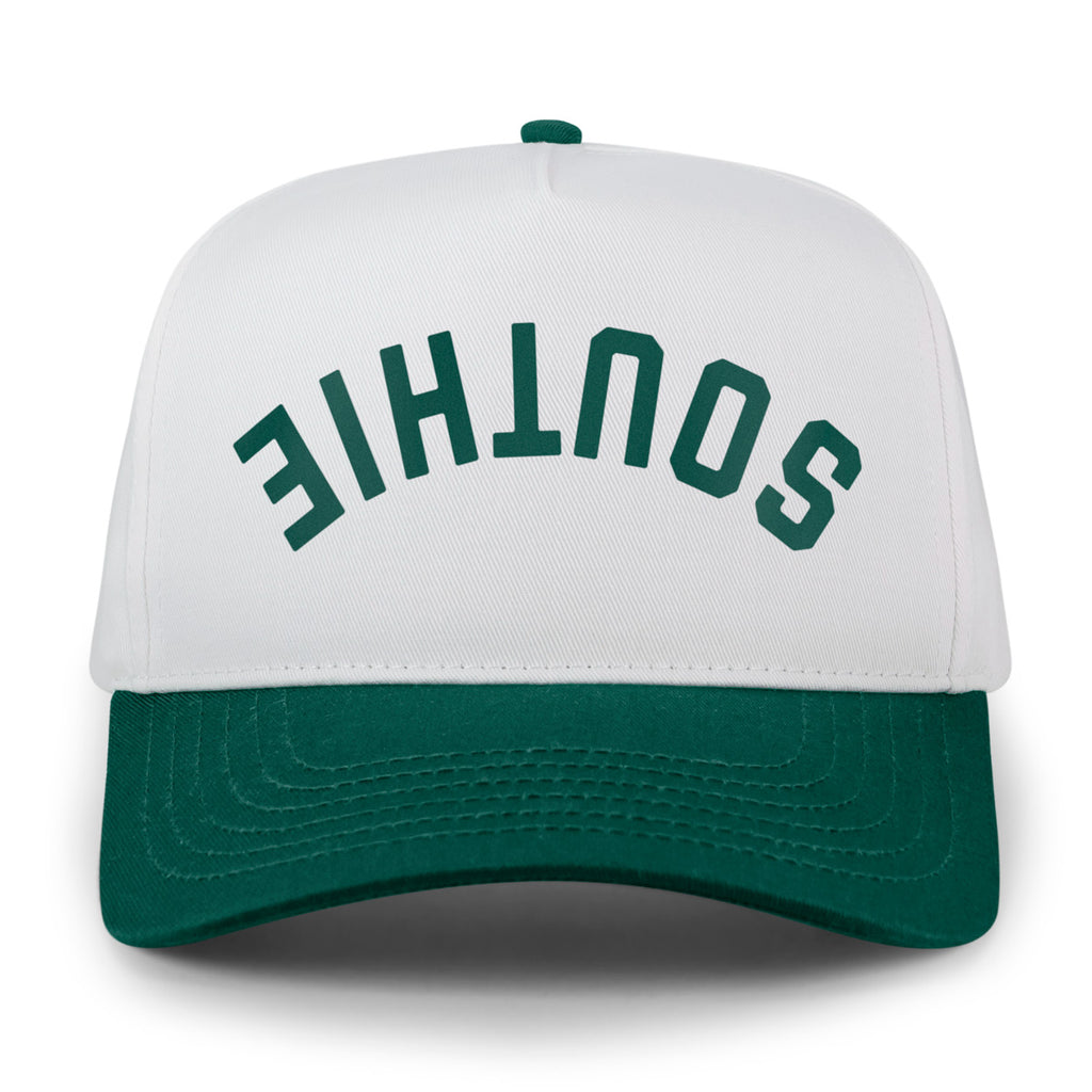Southie Upside Down Arch Retro Snapback Hat - Chowdaheadz