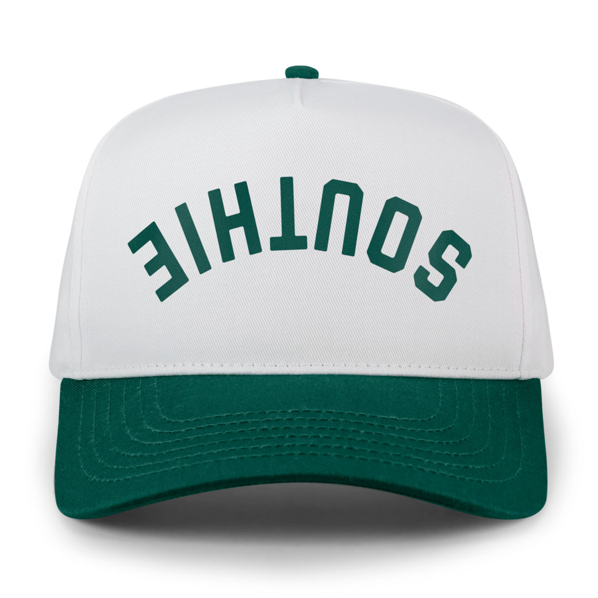 Southie Upside Down Arch Retro Snapback Hat - Chowdaheadz