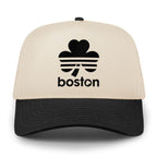 Boston Striped Shamrock Retro Snapback Hat