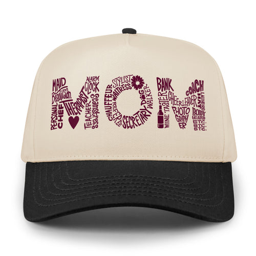 Mom Jobs Printed Retro Snapback Hat