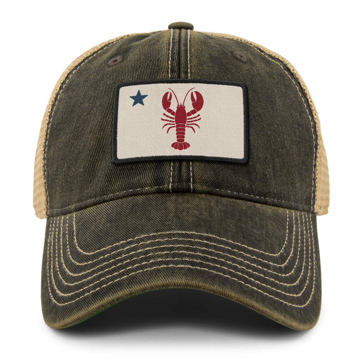 Maine Lobster Flag Dirty Water Trucker Hat