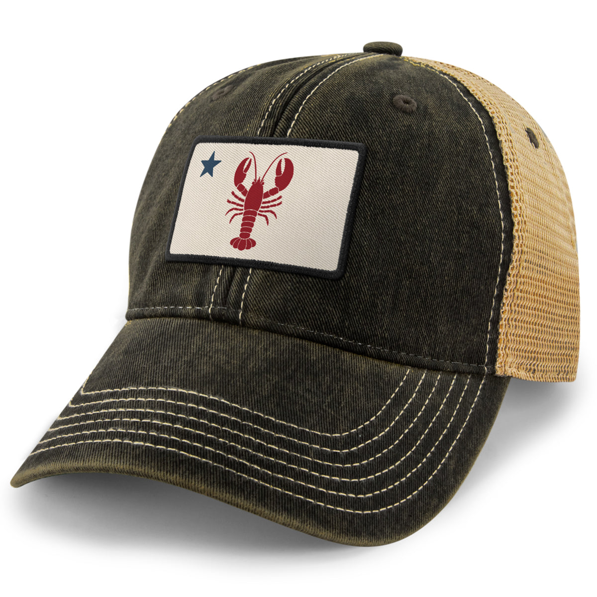 Maine Lobster Flag Dirty Water Trucker Hat