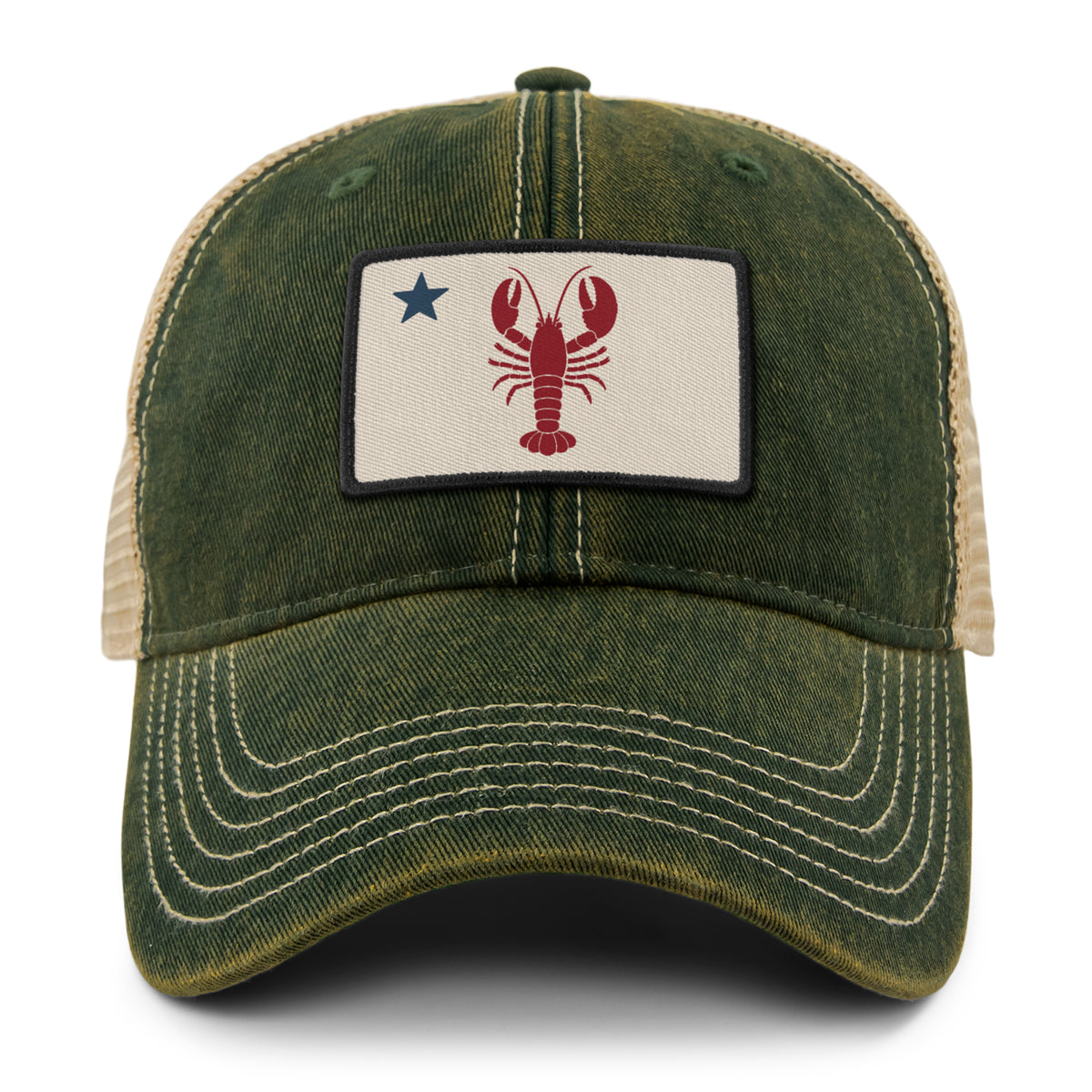 Maine Lobster Flag Dirty Water Trucker Hat