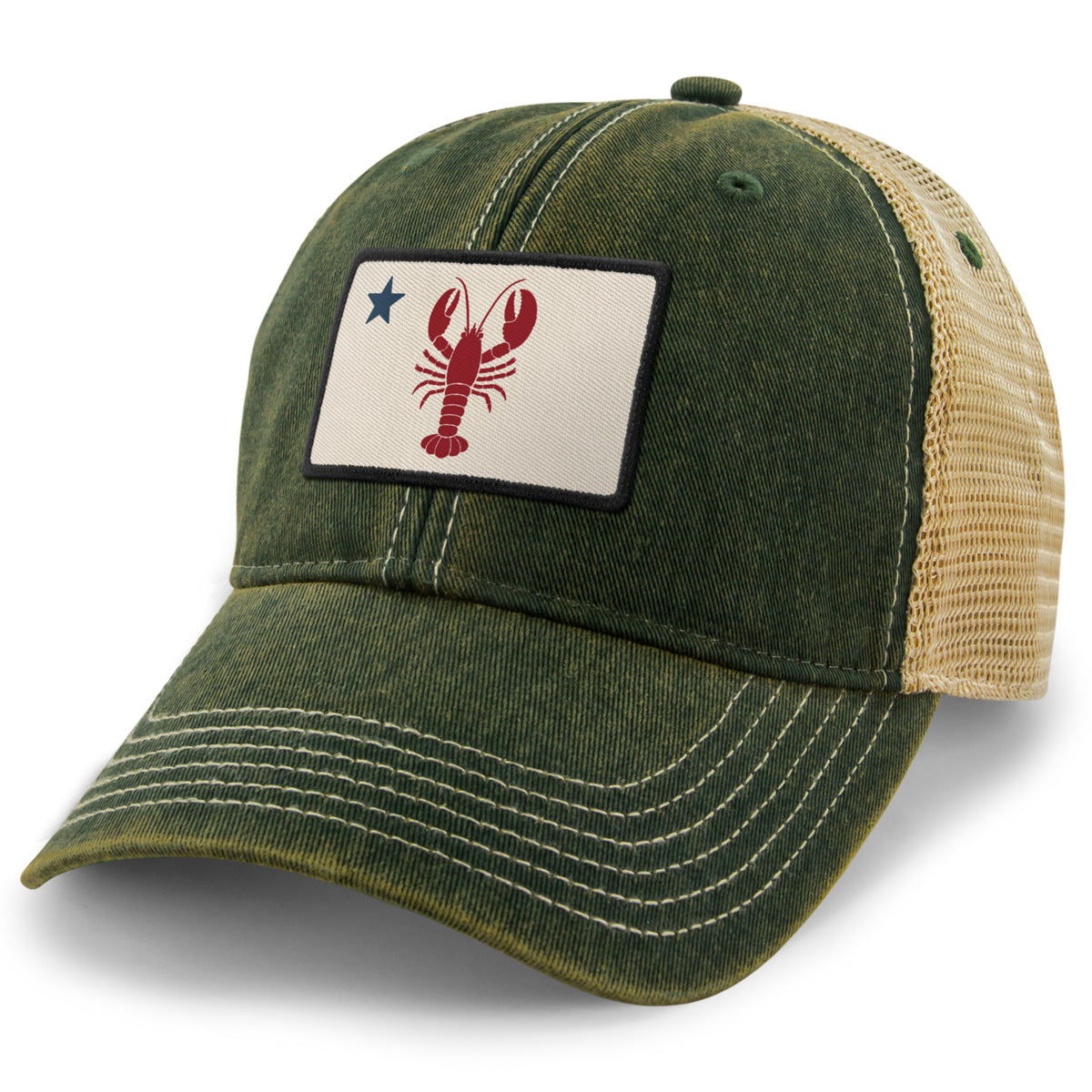 Maine Lobster Flag Dirty Water Trucker Hat
