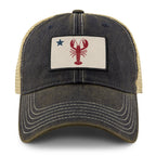 Maine Lobster Flag Dirty Water Trucker Hat