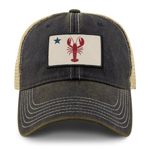Maine Lobster Flag Dirty Water Trucker Hat