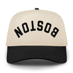 Boston Upside Down Arch Retro Snapback Hat