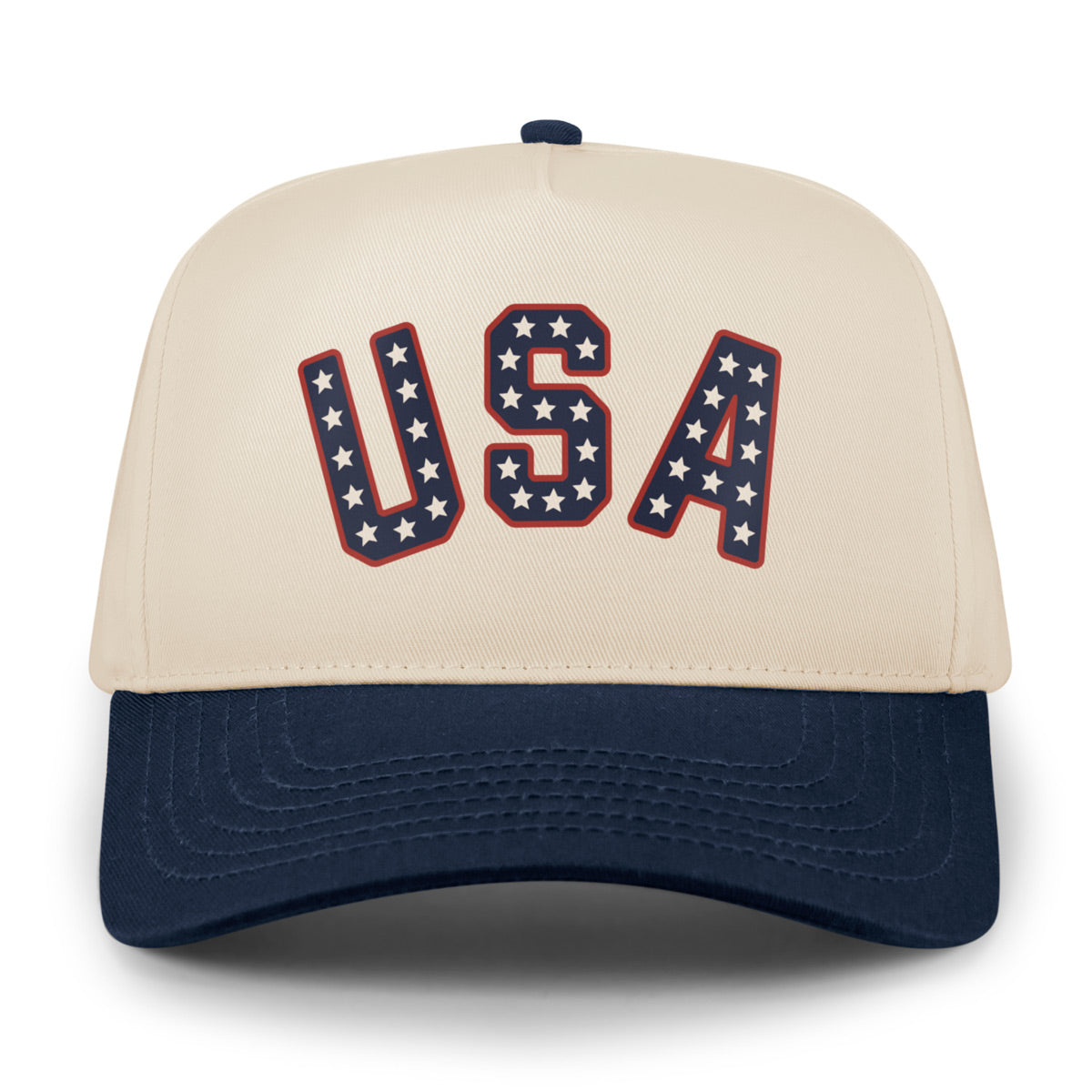 USA Star Spangled Arch Retro Snapback Hat