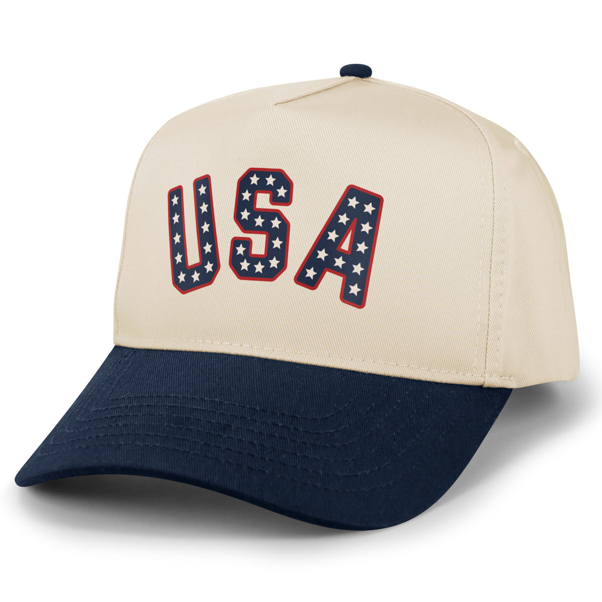 USA Star Spangled Arch Retro Snapback Hat
