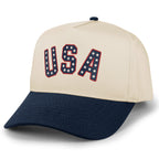 USA Star Spangled Arch Retro Snapback Hat