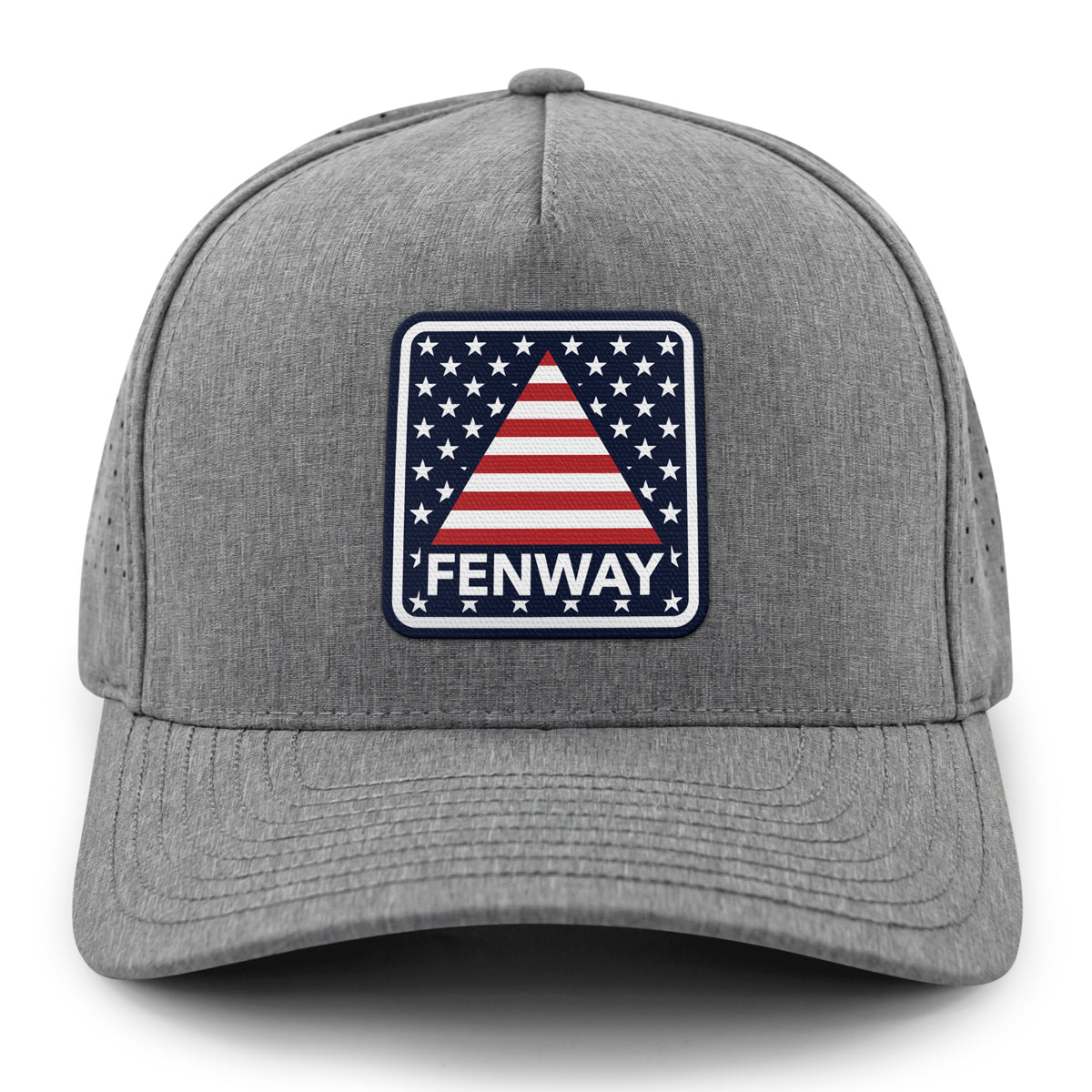 Side view of Fenway Stars & Stripes performance hat