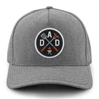 Dad Grilling embroidered emblem patch detail
