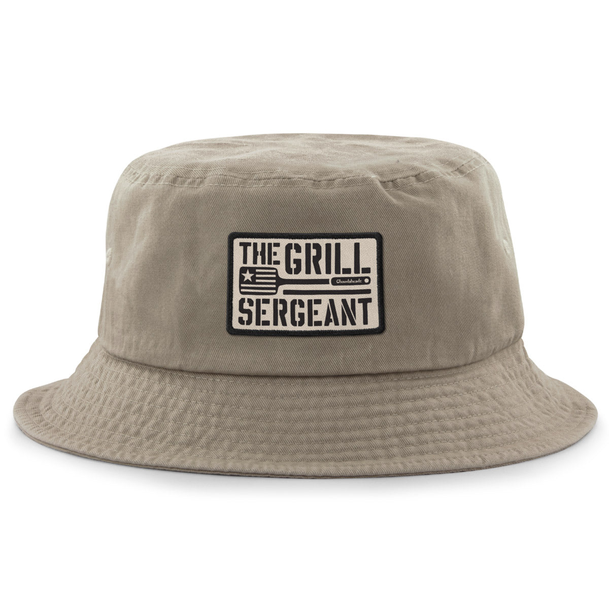 Side view of The Grill Sergeant bucket hat