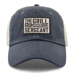 Side view of The Grill Sergeant relaxed trucker hat
