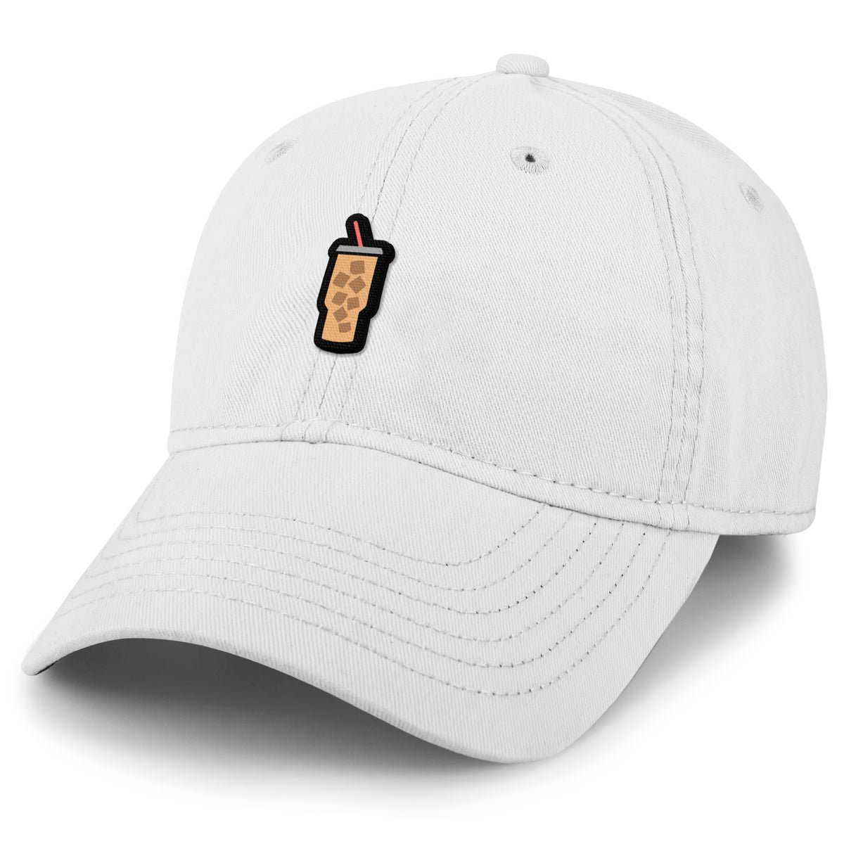 Mini Iced Coffee dad hat profile view
