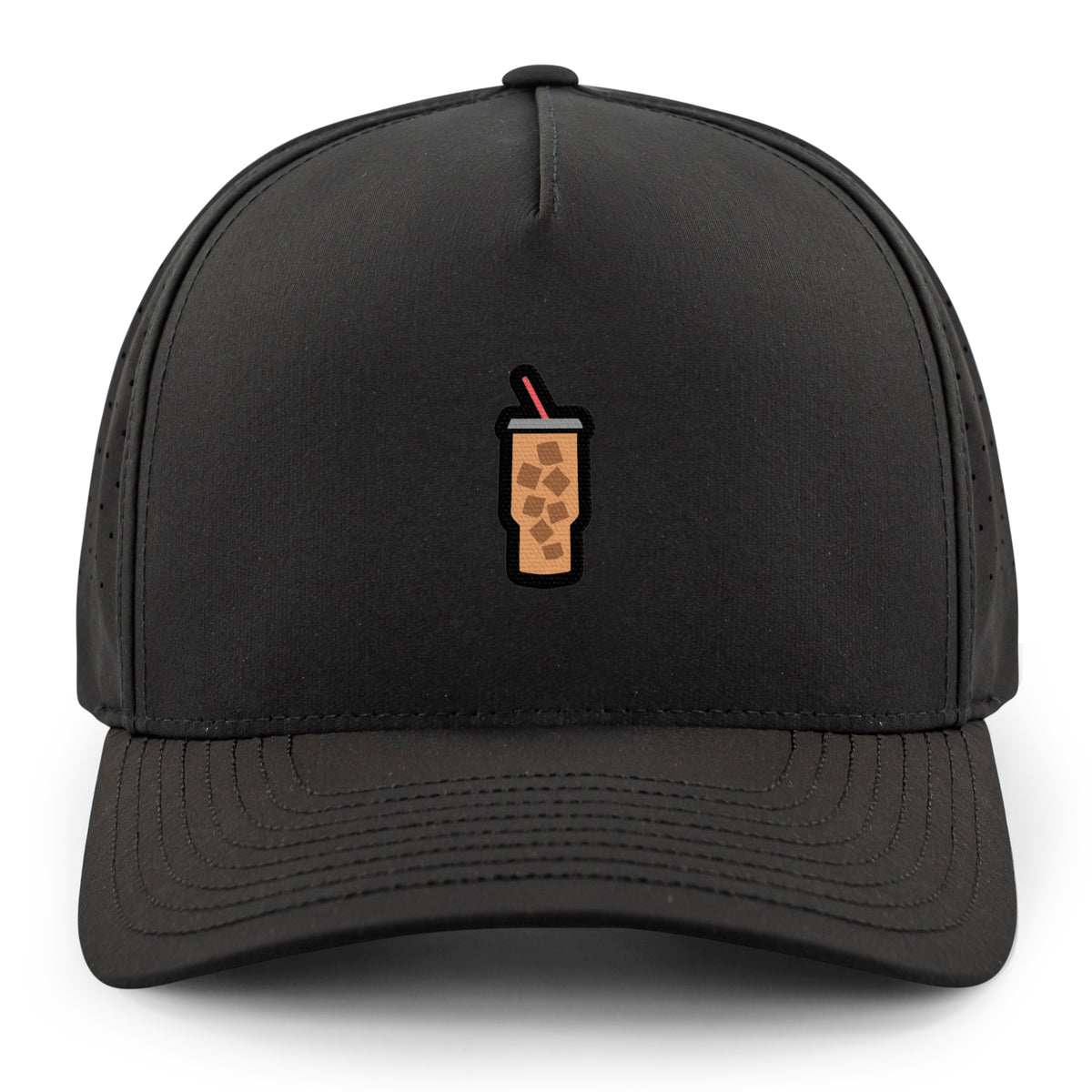 Top-down view of Mini Iced Coffee performance hat