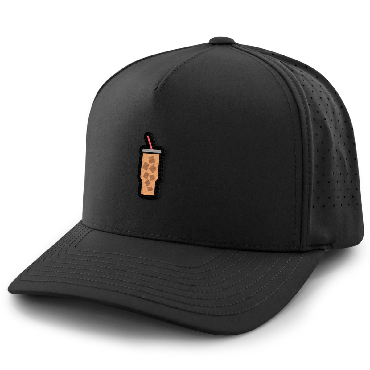 Side view of Mini Iced Coffee performance hat