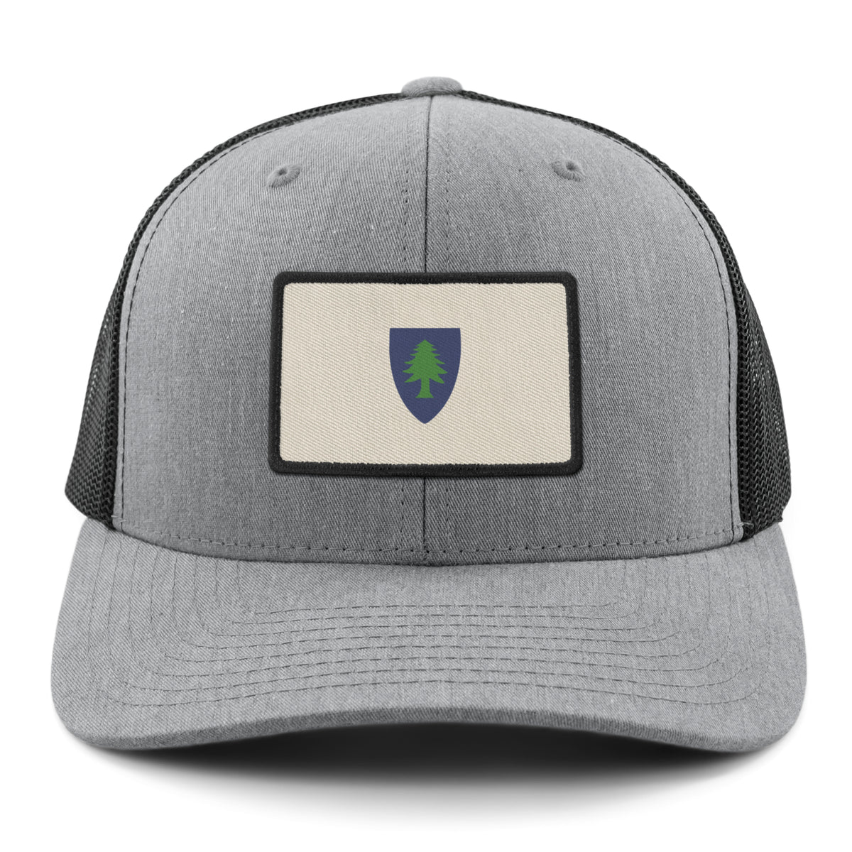 Vintage Massachusetts Flag Snapback Trucker profile view