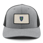 Vintage Massachusetts Flag Snapback Trucker profile view