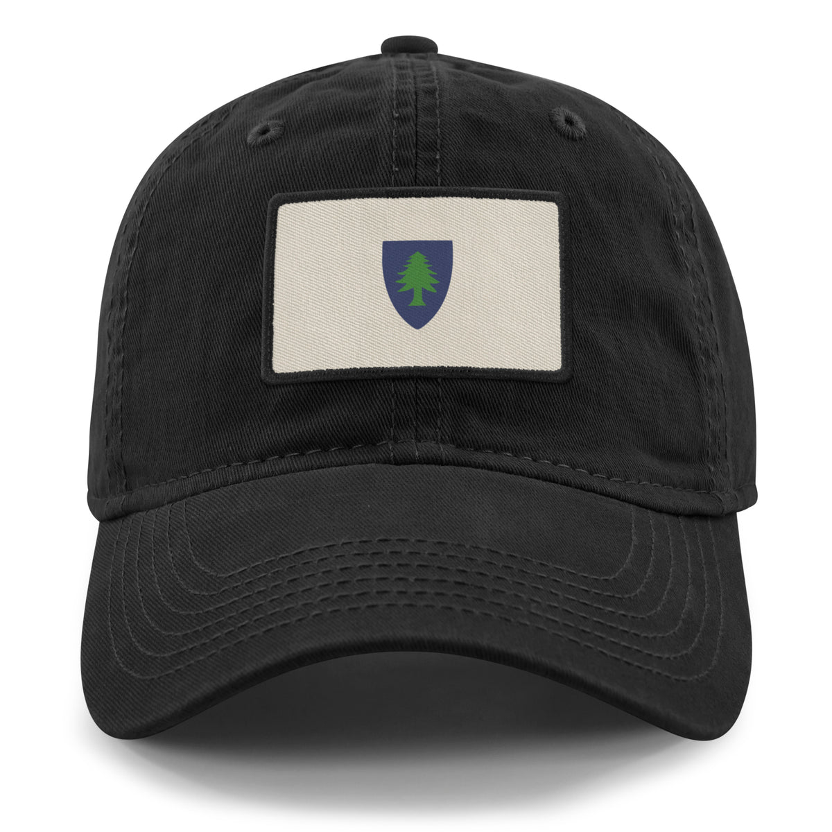 Top-down view of Vintage Massachusetts Flag Dad Hat