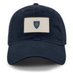 Black dad hat with Vintage Massachusetts Flag printed leather patch
